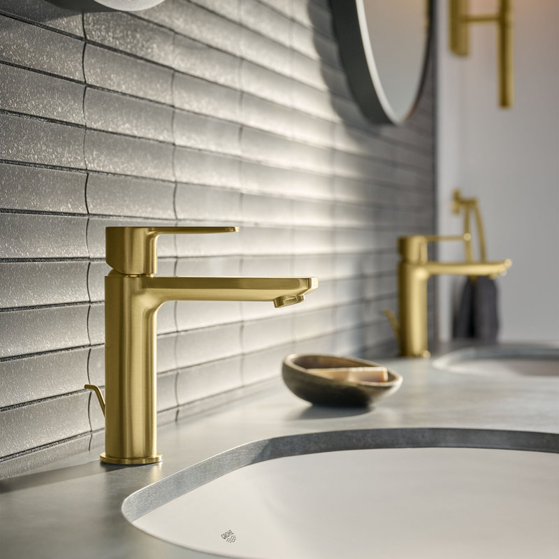 Lineare™ 8.38: Single Hole Bathroom Faucet, Brushed Cool Sunrise