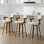  Tabouret de bar et de comptoir pivotant 26 po avec accoudoirs-1113464004-1133355897