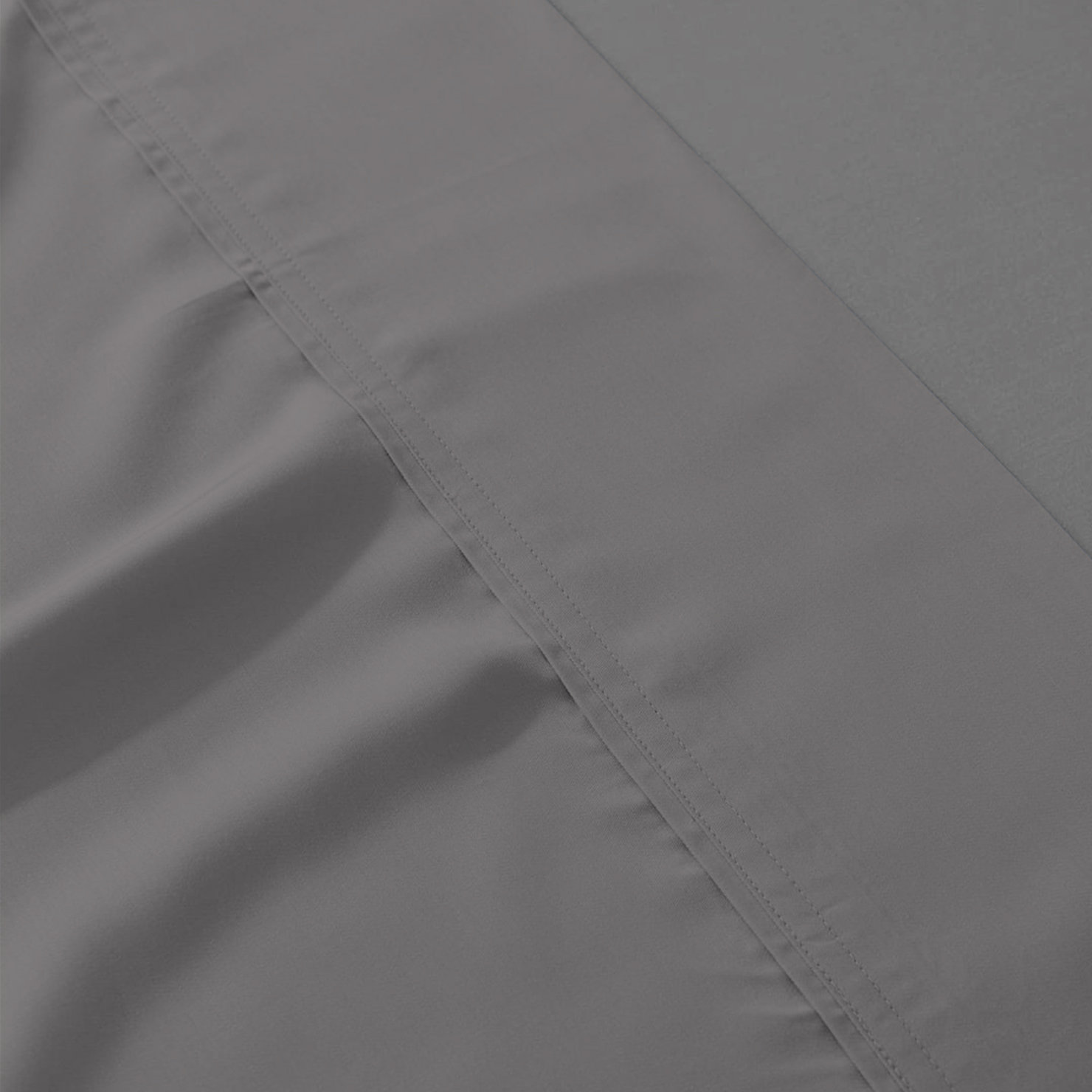 Adelaja Organic Cotton Sheet Set, Queen Sheet Set with 2 Pillowcases, Dark Gray