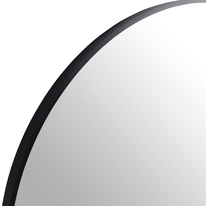 Grand miroir rond rond noir, 32 po x 32 po 