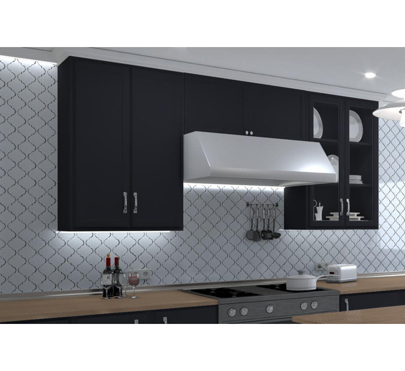 Viola 5" Arabesque Glass Wall Tile, Margio Glossy