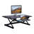  46 in. Black Tall Height Adjustable Standing Desk Converter with Triple Monitor Riser and Dual Gas Spring Lift System
