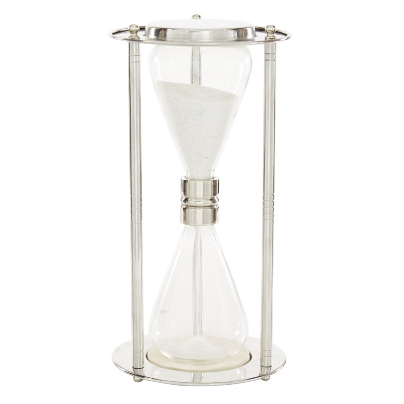 Glass Hourglass Decorative Object