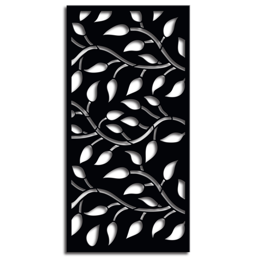 Galvanized Powder Coated Steel Leaf Decorative Panel OUTDECO