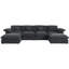 Canapé modulaire en chenille 155 pièces l 155,7 po-116817667