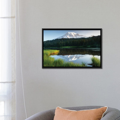 « reflection of mountain », reproduction de photo sur toile