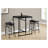Lamina 32" Rectangular Counter Height Dining Table, Black MDF Finish for Small Spaces