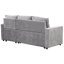 Convertible avec capacité de rangement - Convient au salon, au mobilier supplémentaire gris et au lit