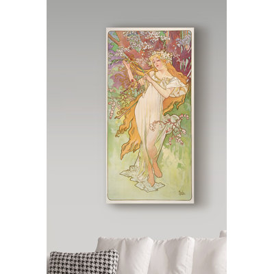 « the seasons : spring, 1896 », reproduction de peinture à l’huile sur toile tendue