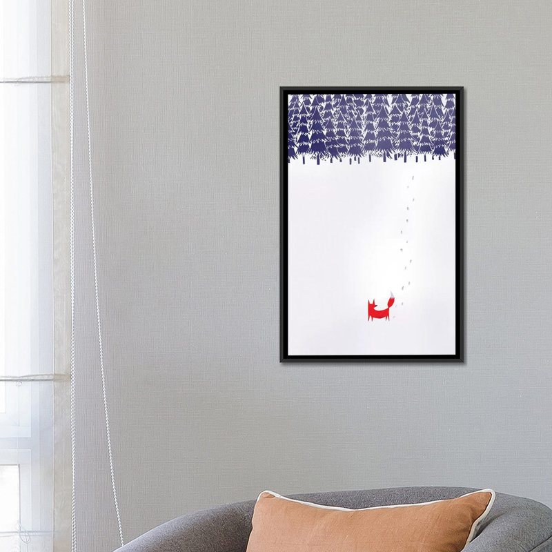« seul », reproduction sur toile, H 26 po x l 18 po x P 1,5 po, Toile encadrée noire