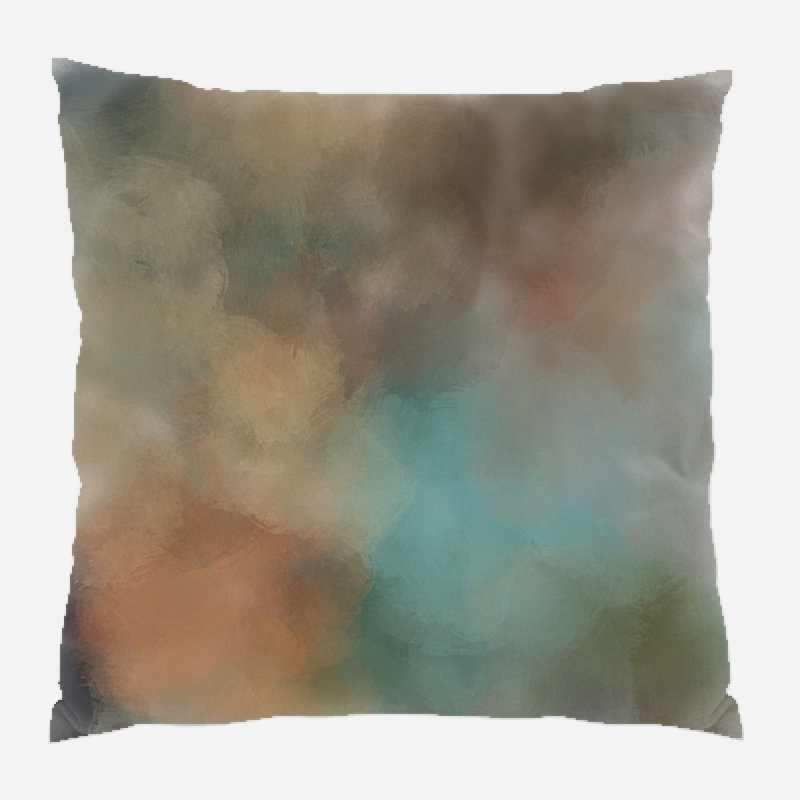 Coussin décoratif paint Chula, Microsuède, Intérieur
