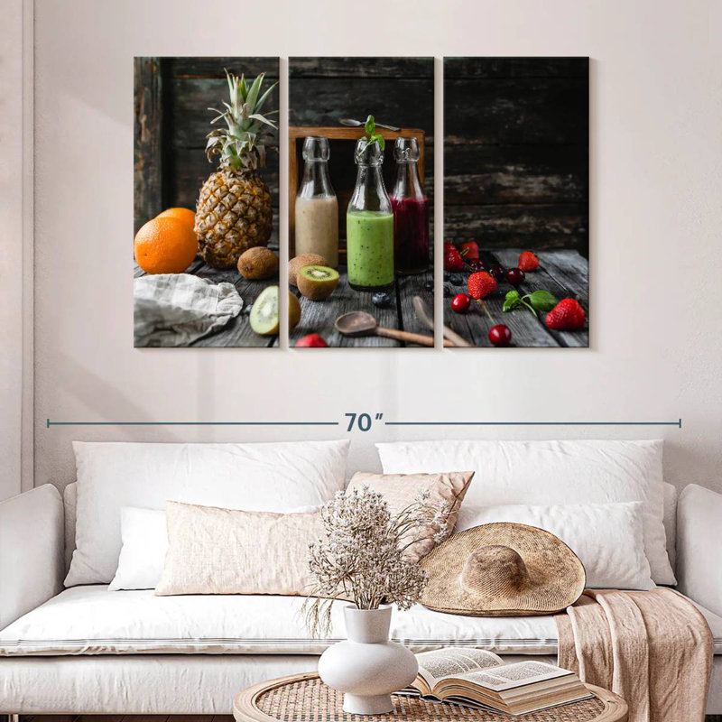 Yarlin Organic Fruit Smoothies, 32" H x 50" W