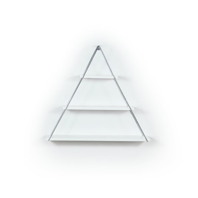 Tablette murale rustique - support décoratif blanc / suspendu 23,44 po H 28,57 l 4,97 po