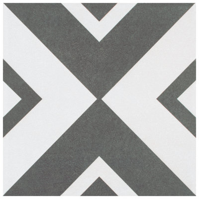 Twenties 8" x 8" Ceramic Patterned Tile
