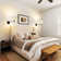 Dimmable Swing Arm Wall Sconce With Bulb Included
