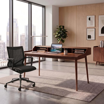 Bureau Luxembourg à piètement en bois massif
