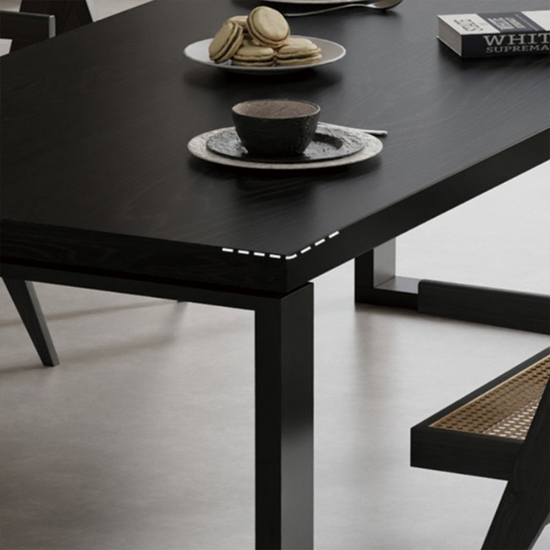 Multi-functional solid wood large board table set, 29.52"H x 70.86"L x 31.49"W