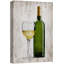 Verre à vin rétro italien rétro sur toile-94536980