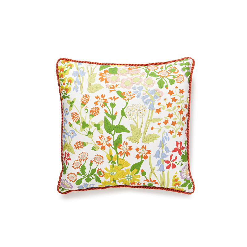 Folklore Square Pillow Cover & Insert, Spingtime, 18" x 18"