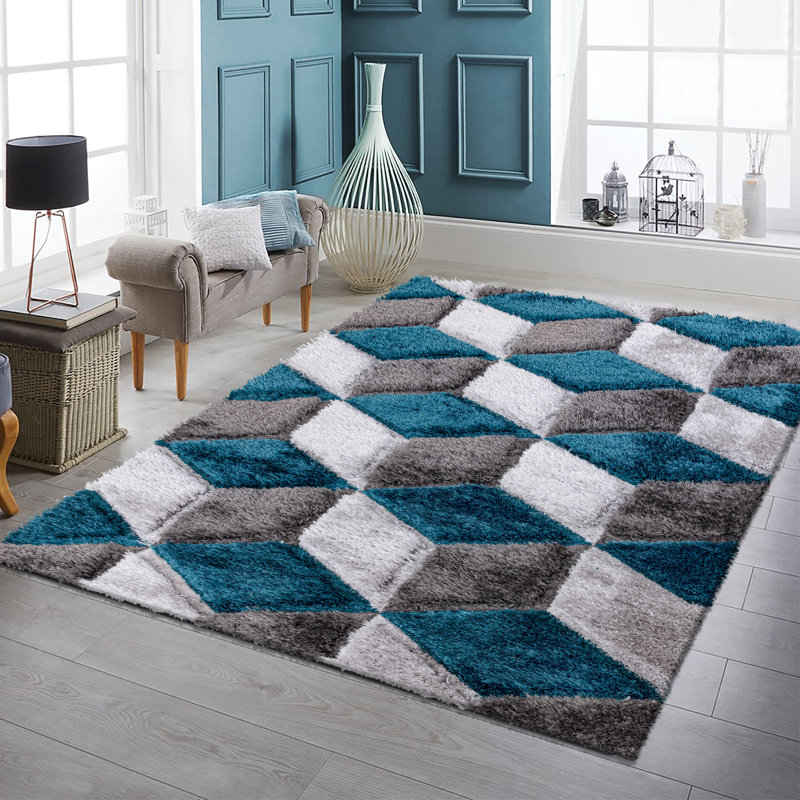 Solid Colour Area Rug, Rectangle 160 x 230 cm