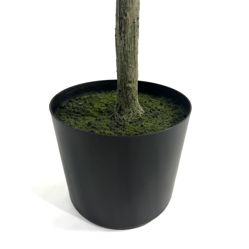Aarav Faux Olive Tree Tree in Pot, 59" H x 23" W x 23" D