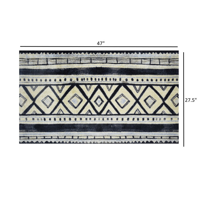 Tapis d'entrée / extérieur antidérapant 47 po x 27,5 po