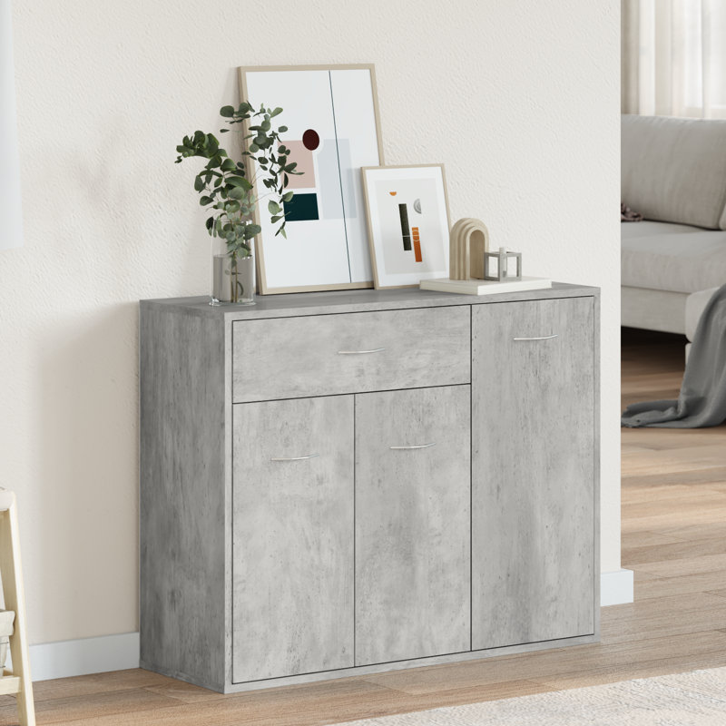 Attalus 88cm Sideboard, Concrete Grey