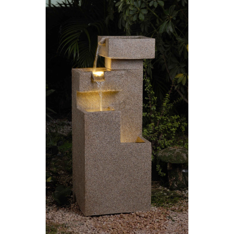 Fontaine à niveaux avec lumière Colter