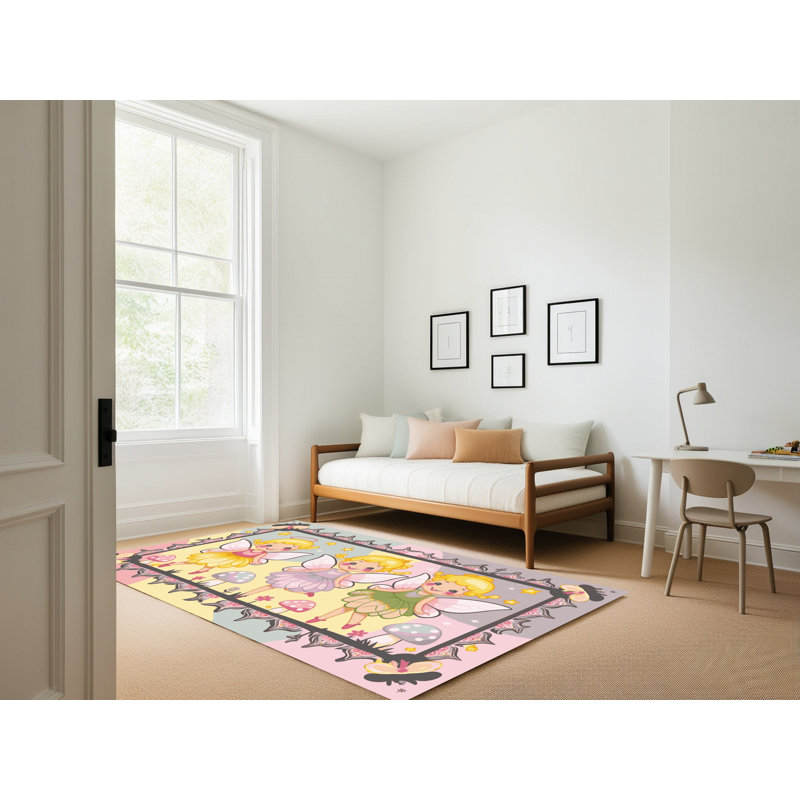 Tapis fantaisie East Urban Home, Rectangulaire 2 pi x 3 pi