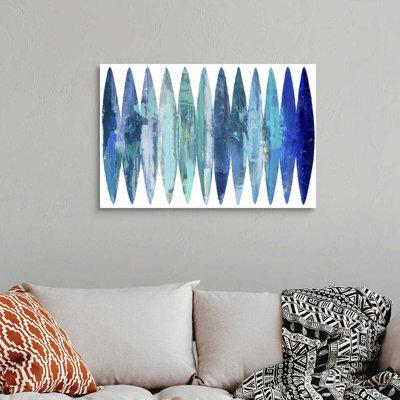 «Abstract Surfboard Blues» par David Moore - reproduction d'art