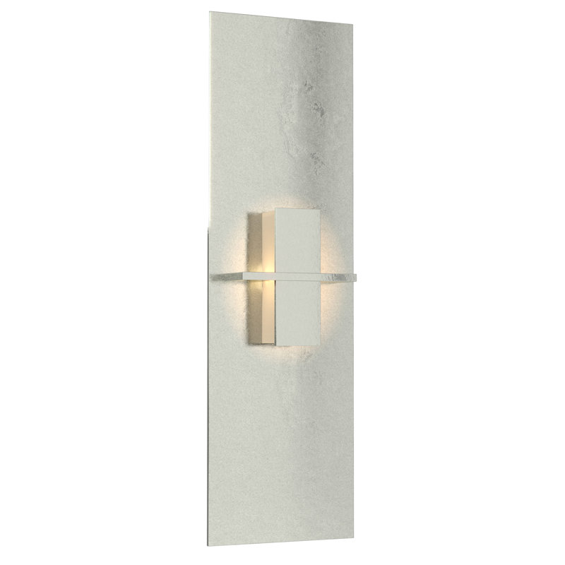 Aperture 1 - Light Flush Mount Sconce, White Art, Sterling