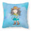 Coussin décoratif intérieur/extérieur aquarelle cowgirl-614272047