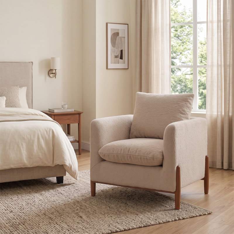 Chaise d'appoint moderne texturée