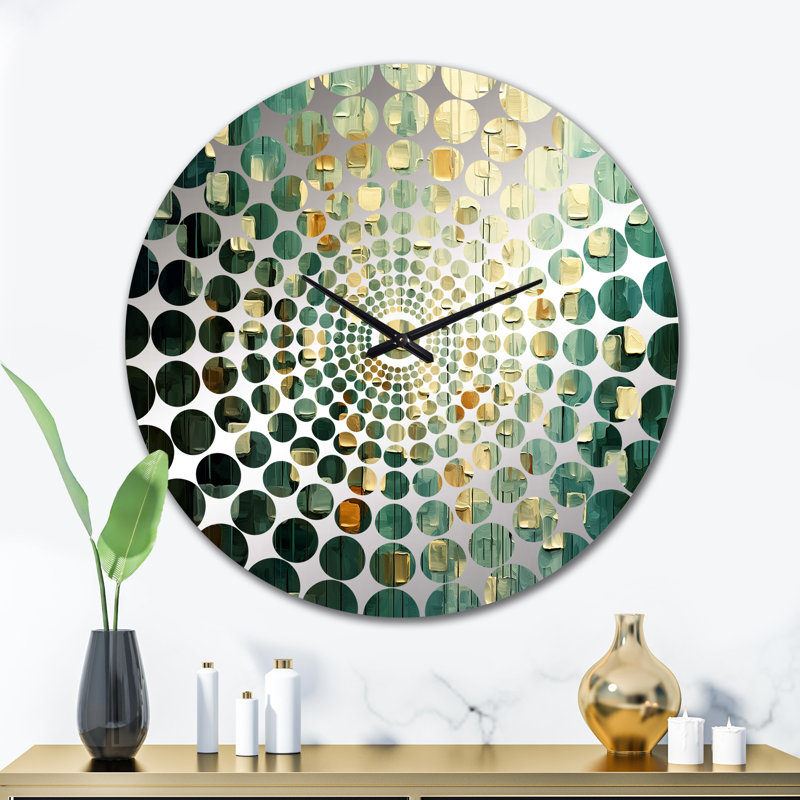 Lytzi - Horloge murale peinture abstraite, Très grand