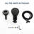 Matte Black Dual Shower Head Combo with Handheld Spray, 10 Spray Functions