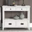 Console 36 po, 4 tiroirs, 1 tablette pour le vestibule - blanc antique