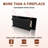 Kleber Wall Mounted Electric Fireplace with Bluetooth Speakers and 3 Colors LED Light-359434043
