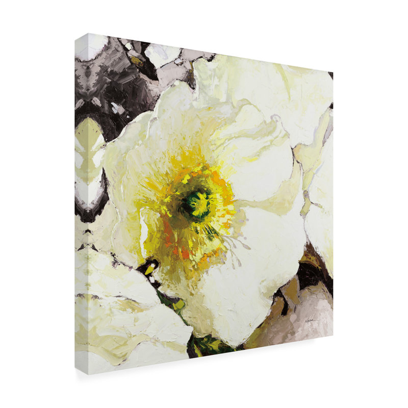 «Coquelicots blancs», H 35 po x l 35 po