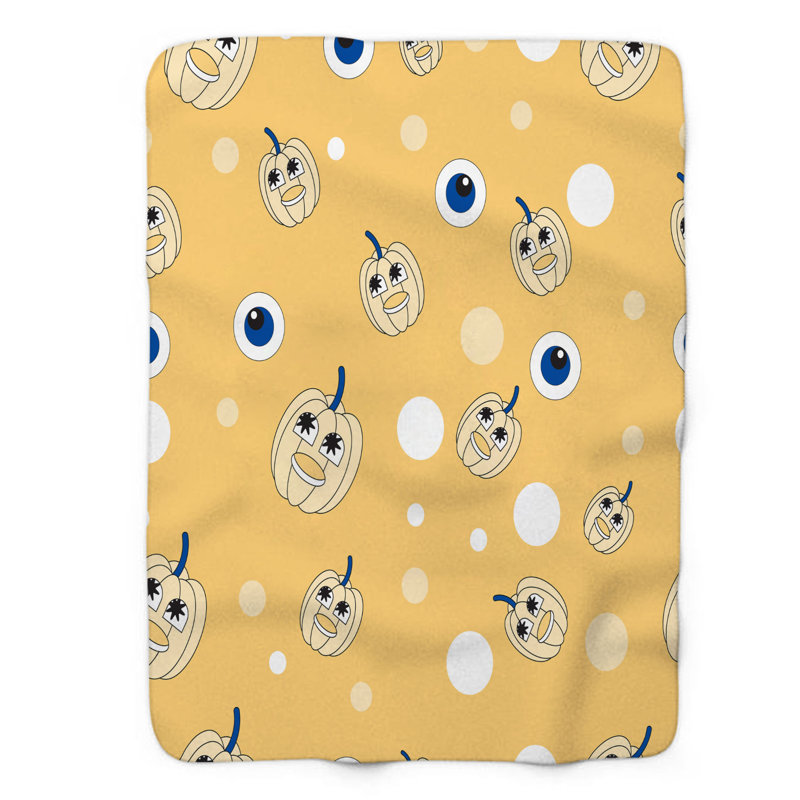 Funky Spook - couverture en sherpa de qualité supérieure 1 pièce, L 50 po x L 60 po