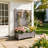 Resin Raised Garden Bed with Trellis-1802761027