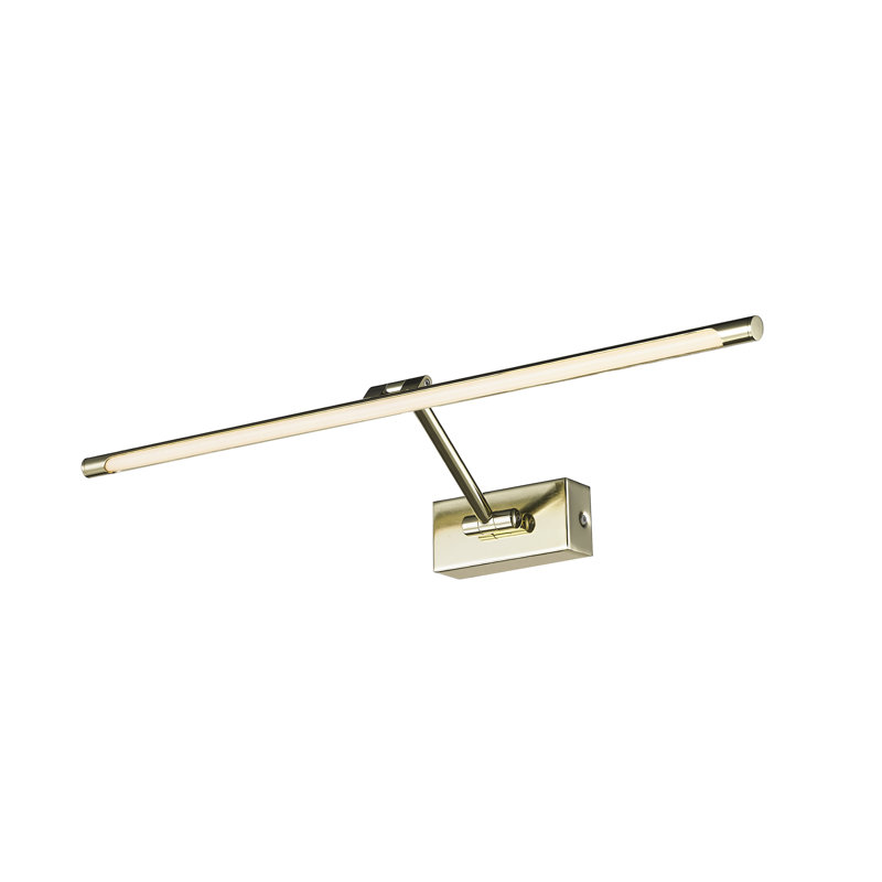 Davinci 1 -Light Hardwired LED Wall Mounted Picture Light, 5.5cm H x 90cm W x 19cm D, Golden