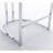 26" Counter Height Dining Chairs Set of 2 for Adults, Sky Blue Velvet Tufted Bar Stools with Chrome Silver Metal Base for Kitchen Island Home Bar