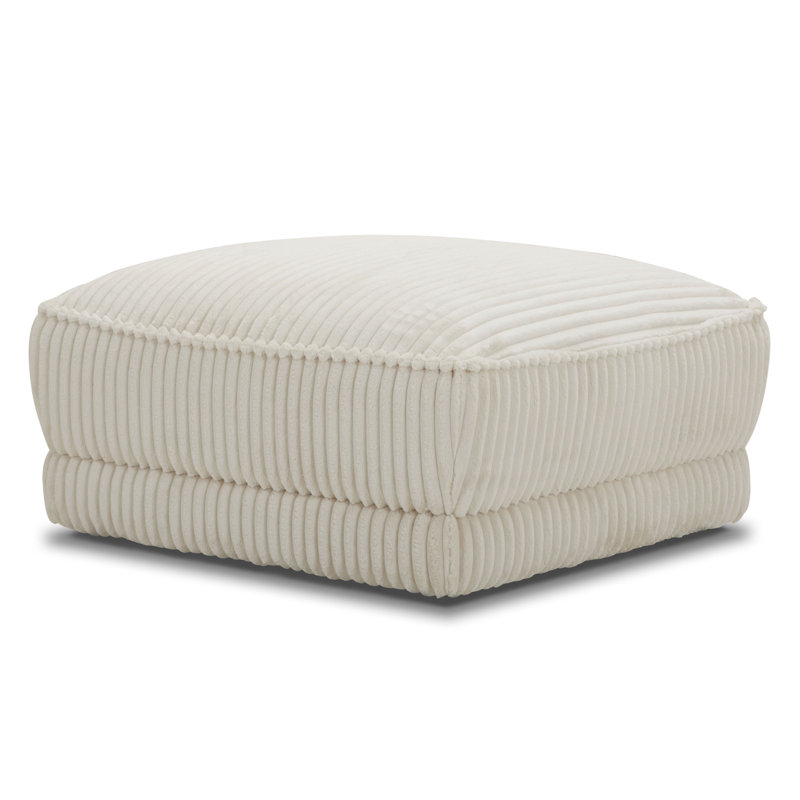 Arani Square Velvet Ottoman with Casters