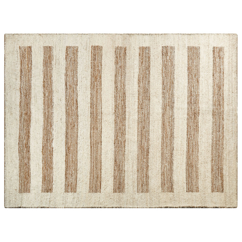 Caleigh Striped Hand Woven Area Rug, Rectangle 300 x 400cm