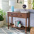 Stylish Padula 35.5'' Console Table – Rustic Accent Table with Neutral Tone for Living Room, Office-948683650