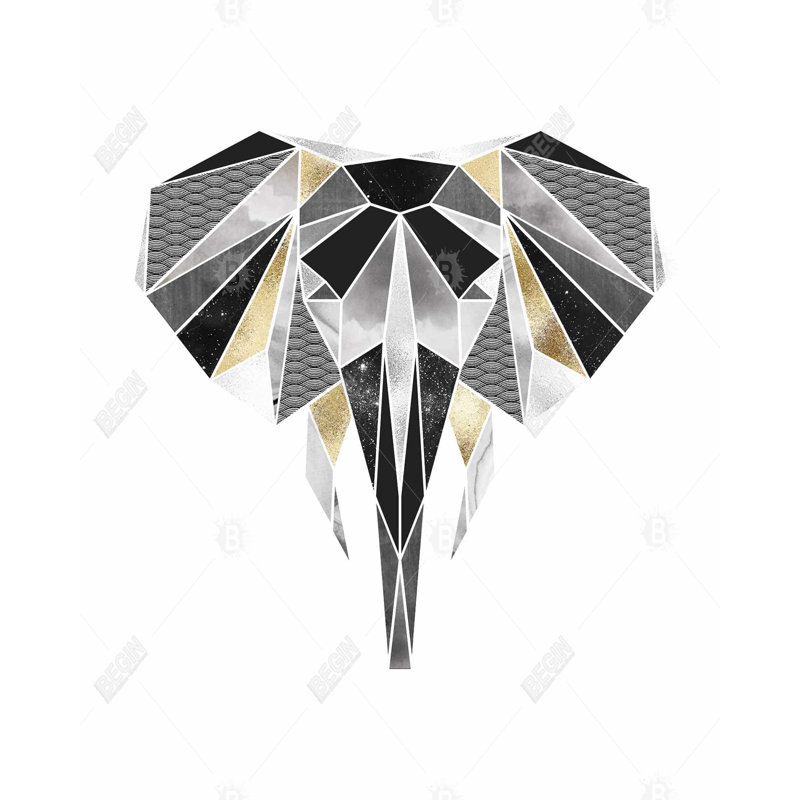 " Geometric Elephant "