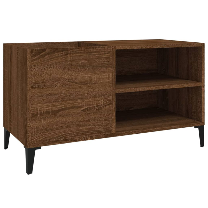 Armoire à disques vidaXL, Chêne brun