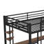 Lit mezzanine double avec bureau intégré Manderly de Mason & Marbles-1179970599