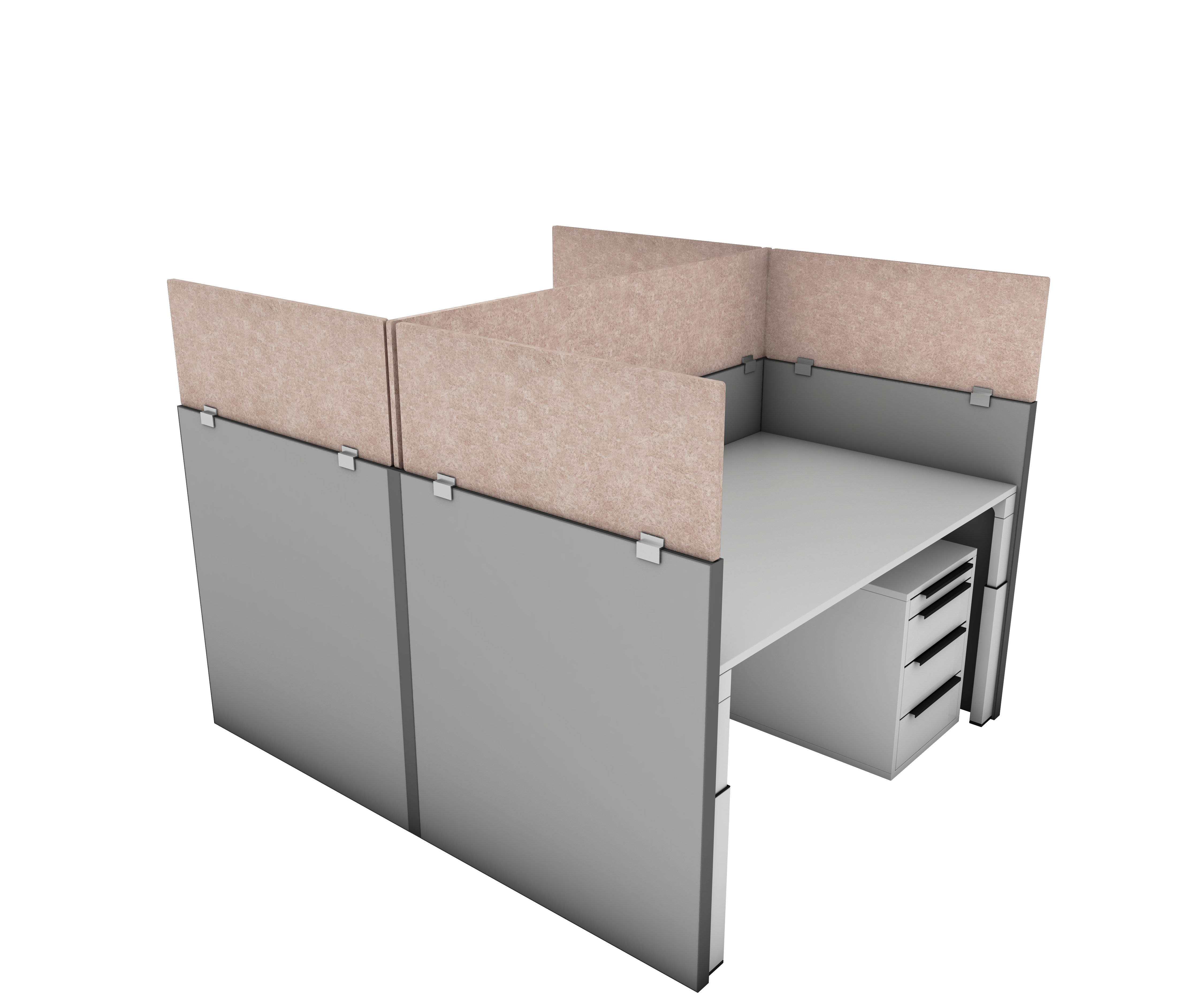 OBEX Cubicle Wall Panel Extender with Standard Brackets Wayfair