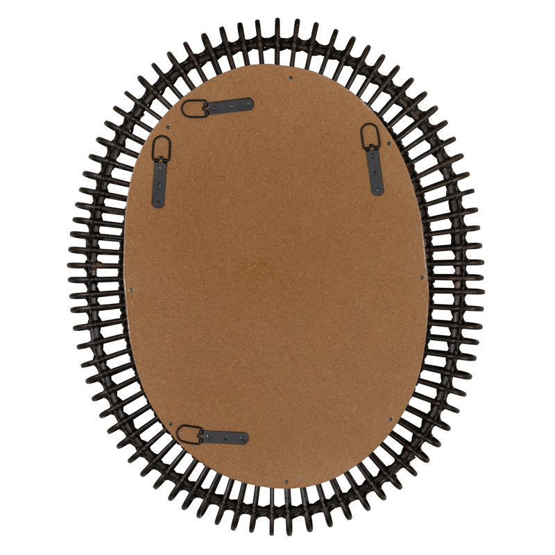 Harrison Oval Bamboo / Rattan Mirror